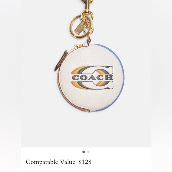 Coach circular coin Pouch/Coach stamp. New/tags - Picture 5 of 6